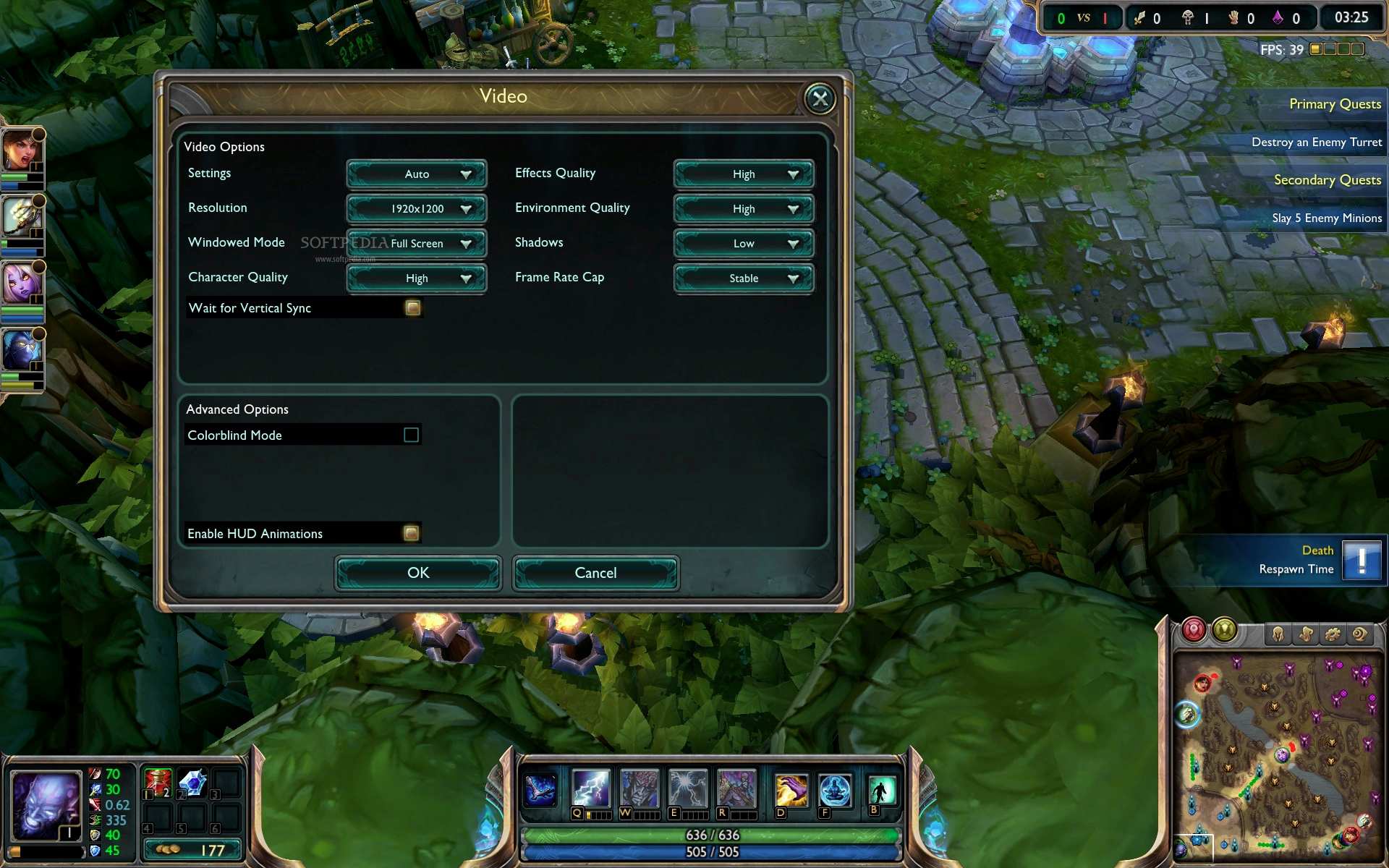 best settings for league of legends on mac
